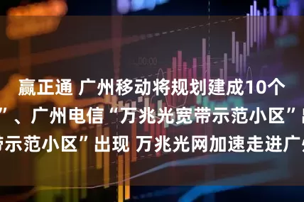赢正通 广州移动将规划建成10个“万兆标杆小区”、广州电信“万兆光宽带示范小区”出现 万兆光网加速走进广州社区